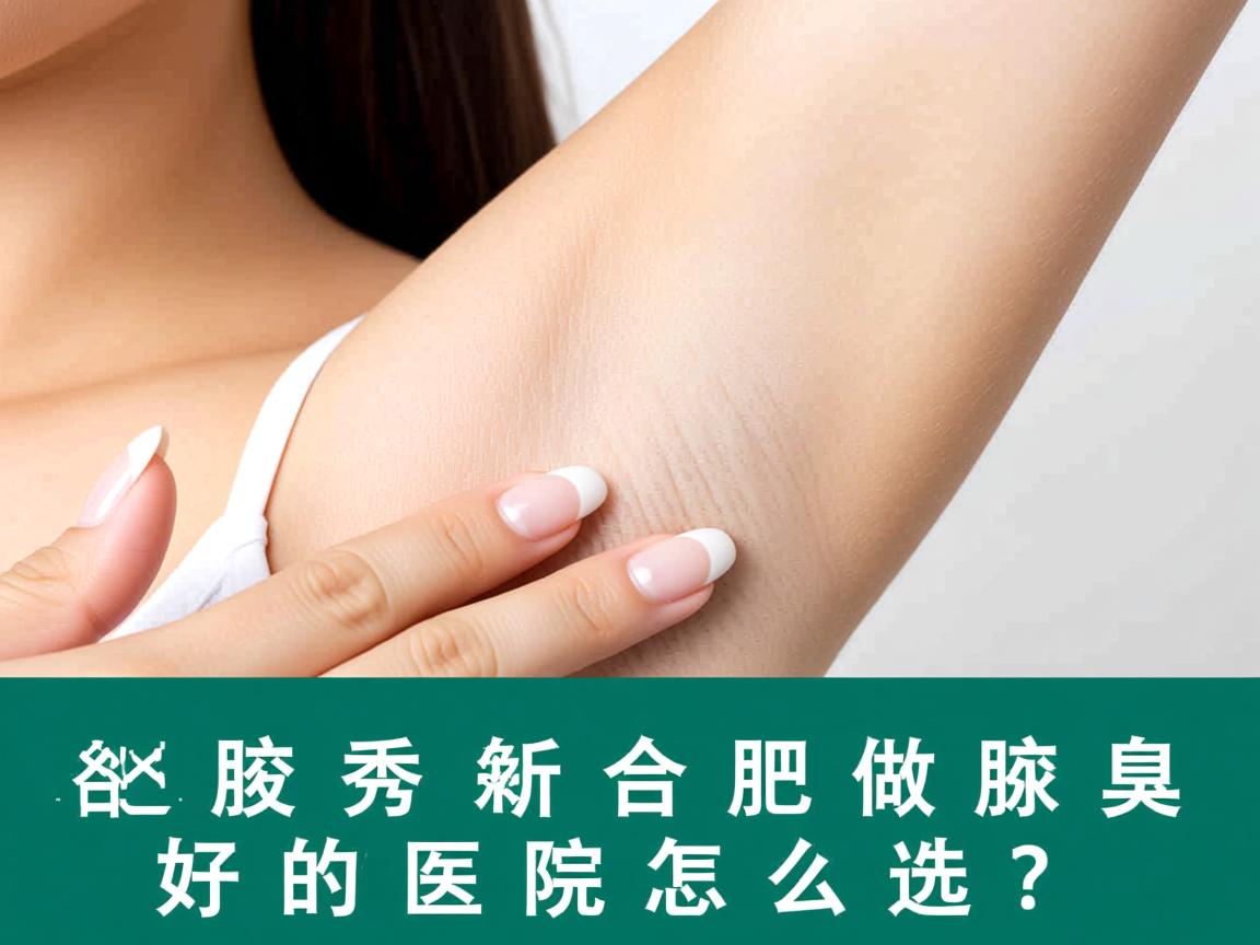 合肥腋秀解析，合肥做腋臭好的医院怎么选？