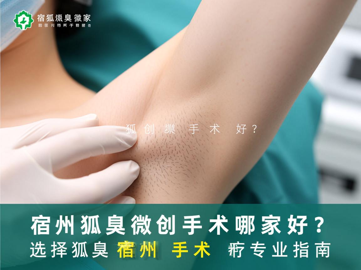 宿州狐臭微创手术哪家好？选择狐臭微创手术的宿州专业指南
