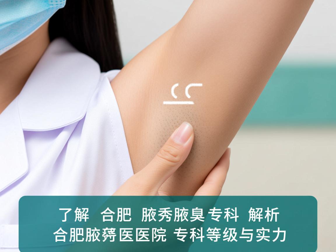 了解合肥腋秀腋臭专科，解析合肥腋秀医院的专科等级与实力
