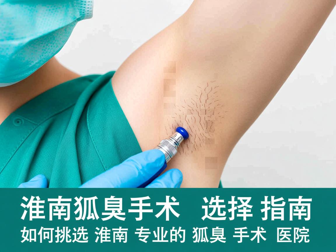 淮南狐臭手术选择指南，如何挑选淮南专业的狐臭手术医院