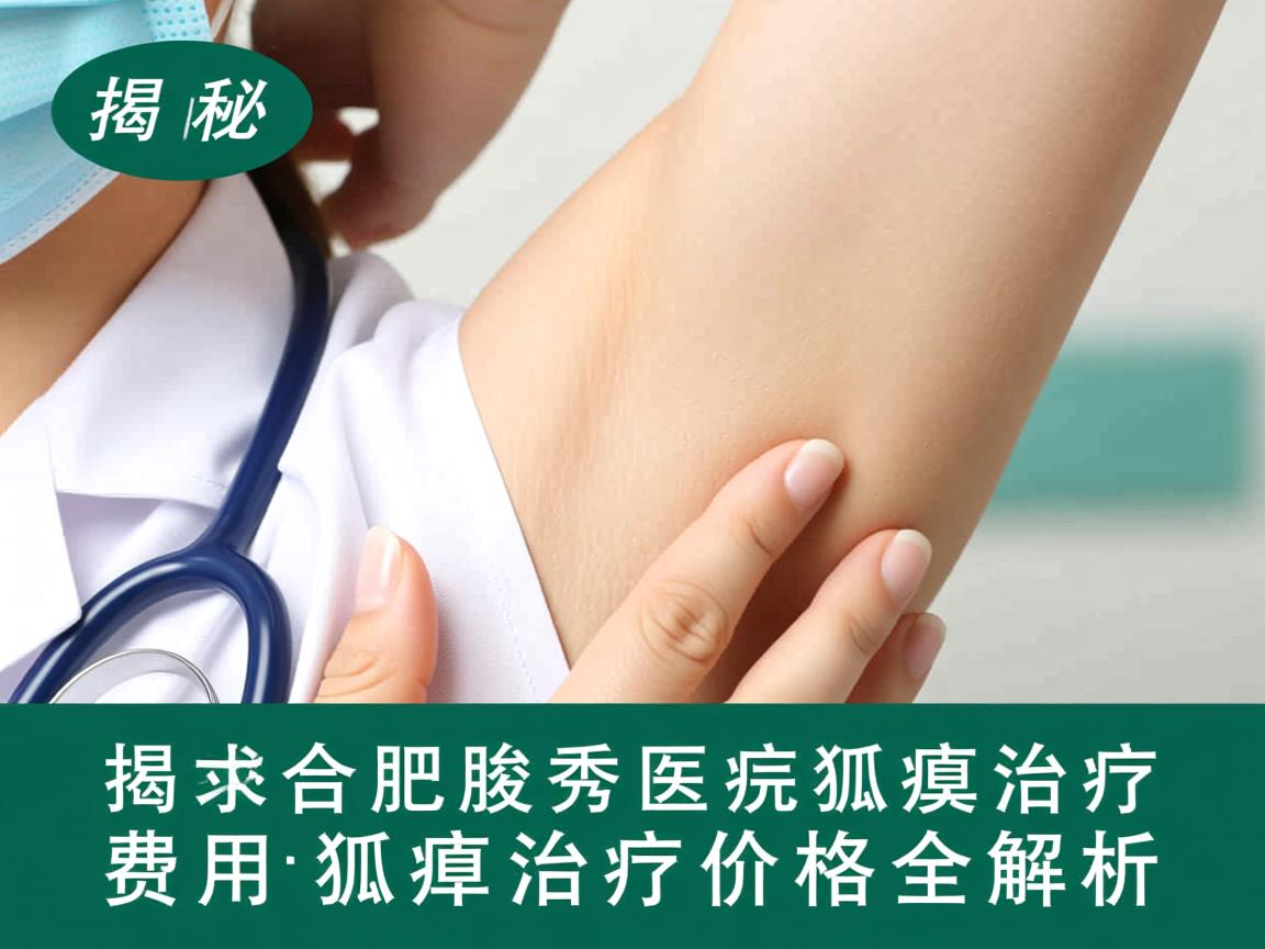 揭秘合肥腋秀医院狐臭治疗费用，狐臭治疗价格全解析