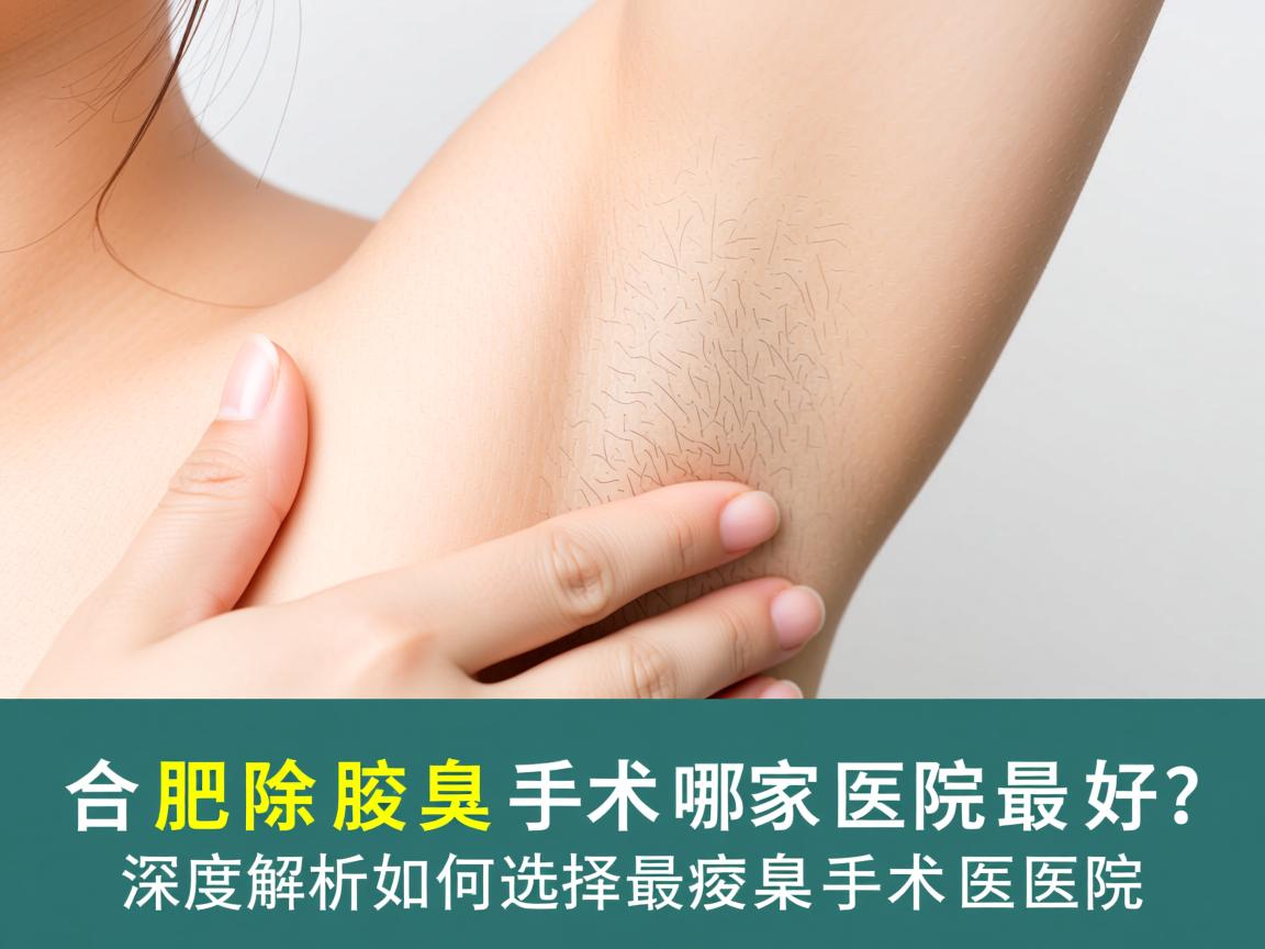 合肥除腋臭手术哪家医院最好？深度解析如何选择最好的腋臭手术医院