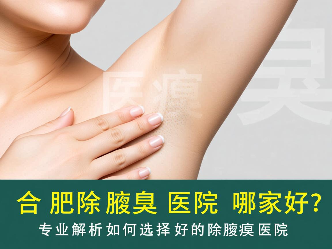 合肥除腋臭医院哪家好？专业解析如何选择好的除腋臭医院