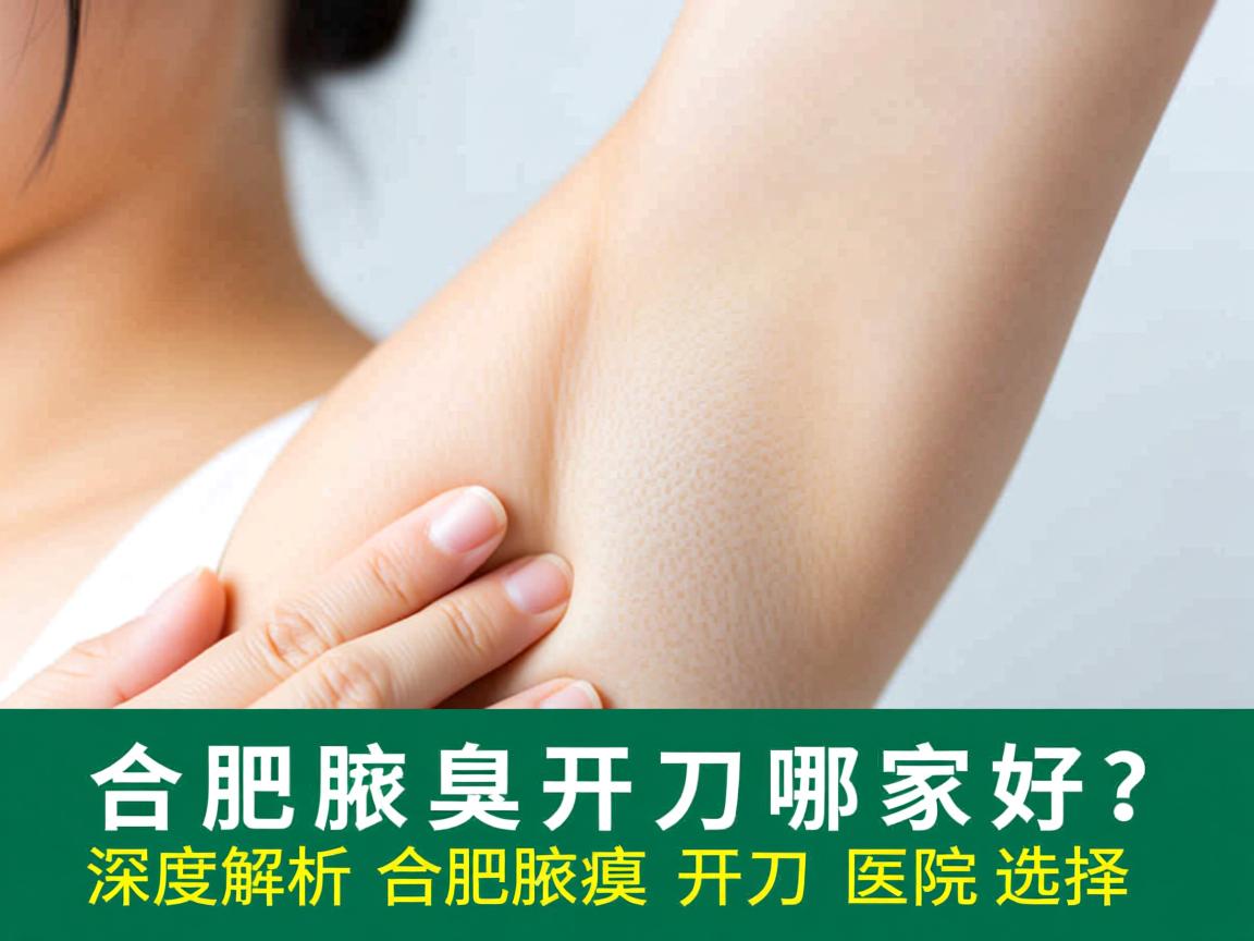 合肥腋臭开刀哪家好？深度解析合肥腋臭开刀医院选择