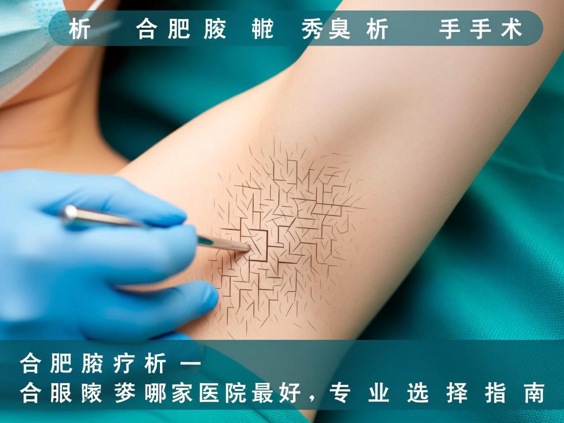 合肥腋秀解析，合肥腋臭手术哪家医院最好，专业选择指南