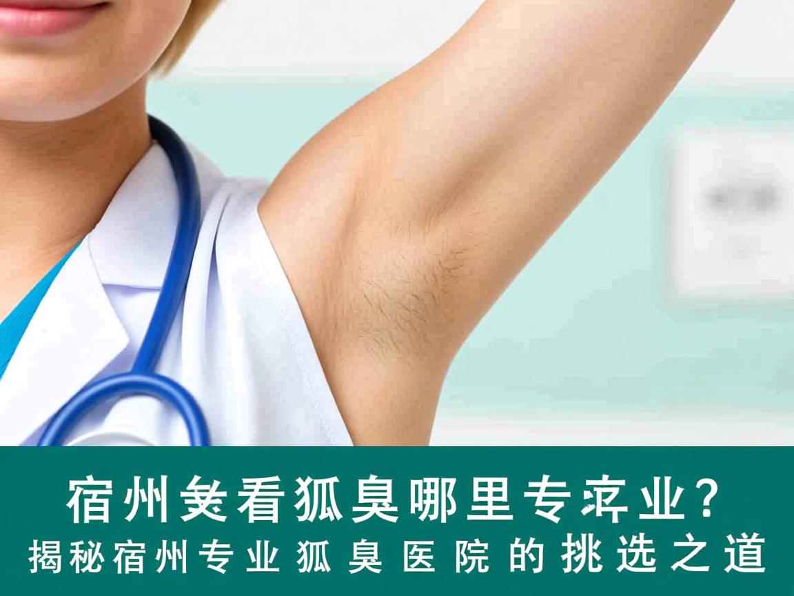 宿州看狐臭哪里专业？揭秘宿州专业狐臭医院的挑选之道
