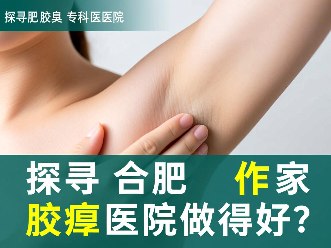 探寻合肥腋臭专科医院，合肥哪家腋臭医院做得好？