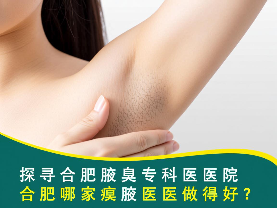 探寻合肥腋臭专科医院，合肥哪家腋臭医院做得好？