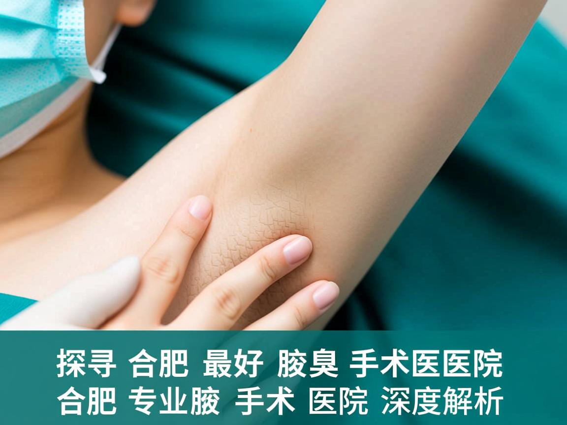 探寻合肥最好腋臭手术医院，合肥专业腋臭手术医院深度解析