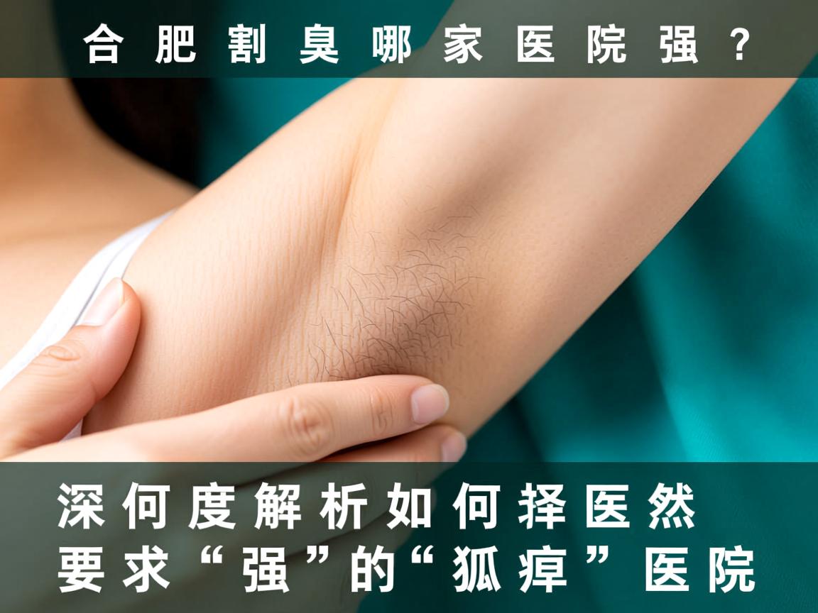 合肥割狐臭哪家医院强？深度解析如何选择强的狐臭医院