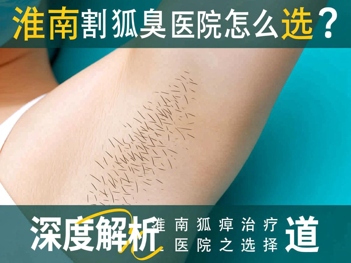 淮南割狐臭医院怎么选？深度解析淮南狐臭治疗医院的选择之道