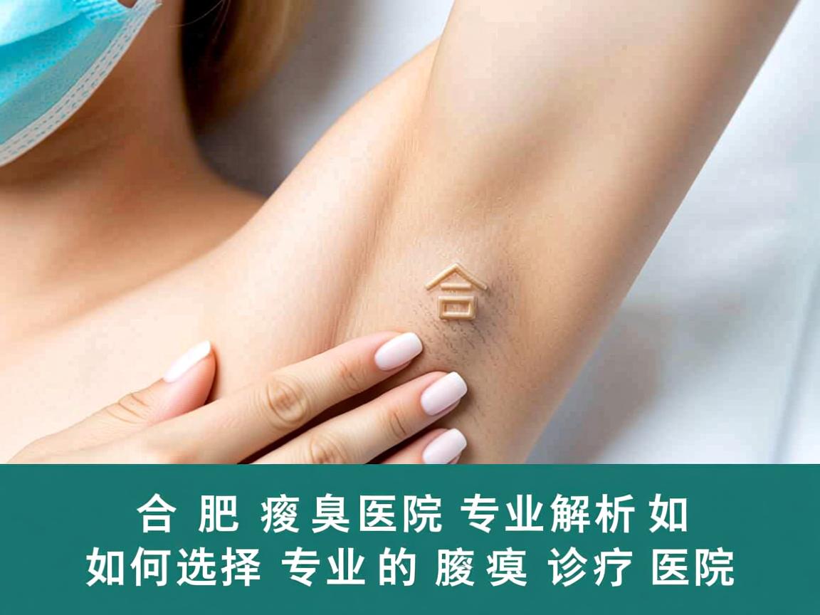 合肥腋臭医院专业解析，如何选择合肥专业的腋臭诊疗医院
