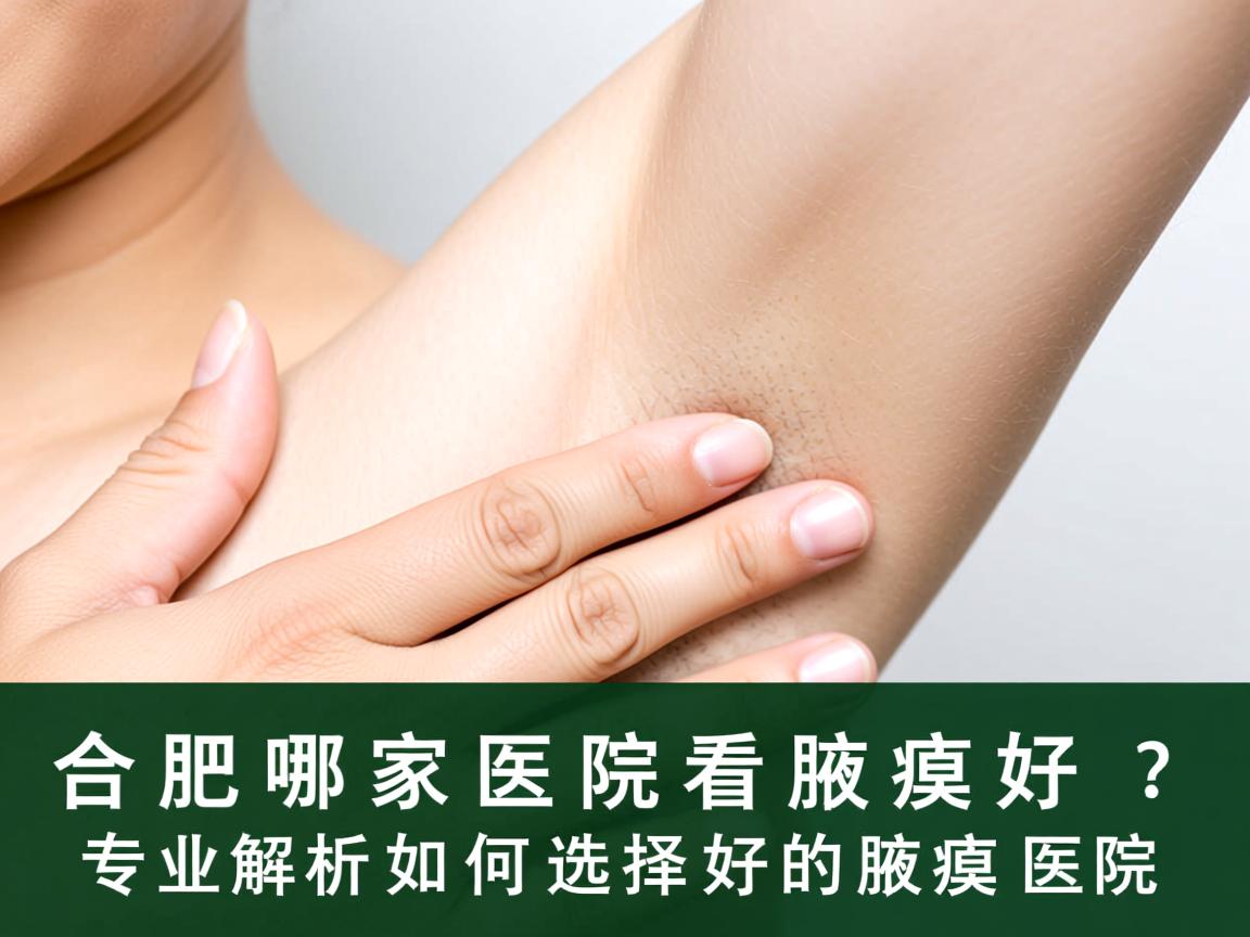 合肥哪家医院看腋臭好？专业解析如何选择好的腋臭医院