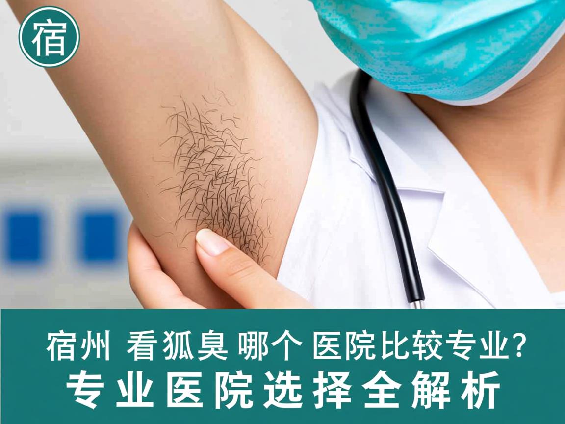 宿州看狐臭哪个医院比较专业？专业医院选择全解析