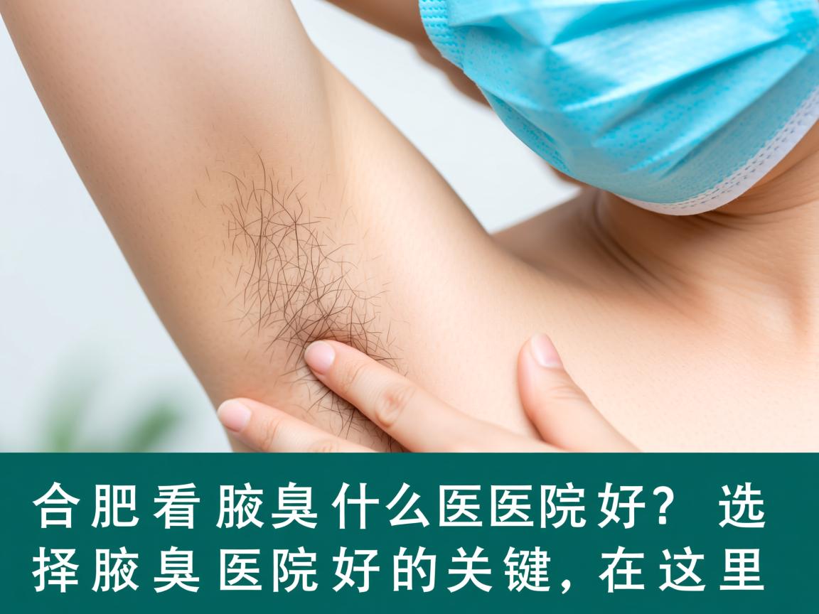 合肥看腋臭什么医院好？选择腋臭医院好的关键在这里