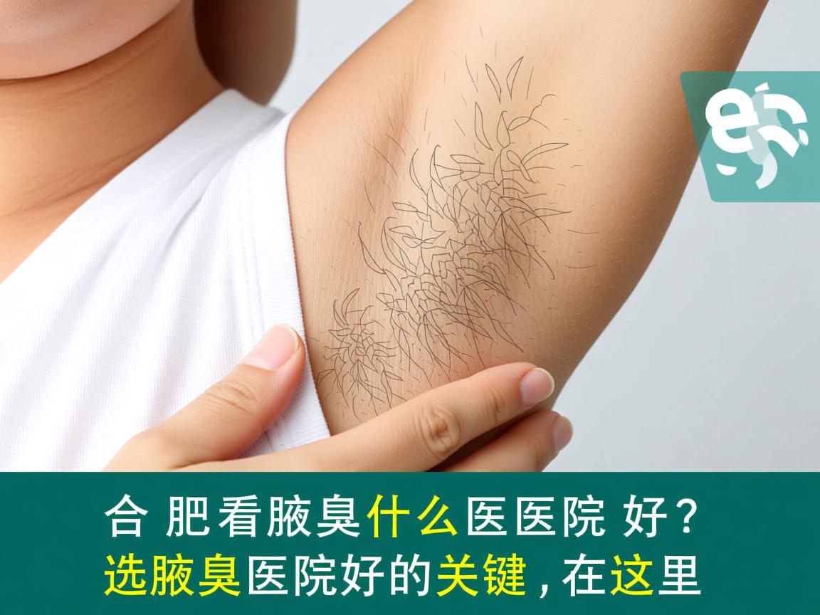 合肥看腋臭什么医院好？选择腋臭医院好的关键在这里