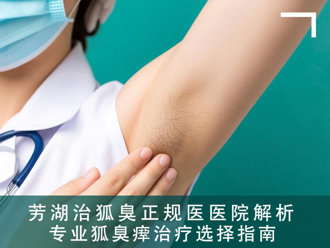 芜湖治狐臭正规医院解析，专业狐臭治疗选择指南
