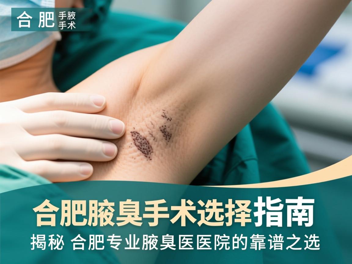 合肥腋臭手术选择指南，揭秘合肥专业腋臭医院的靠谱之选