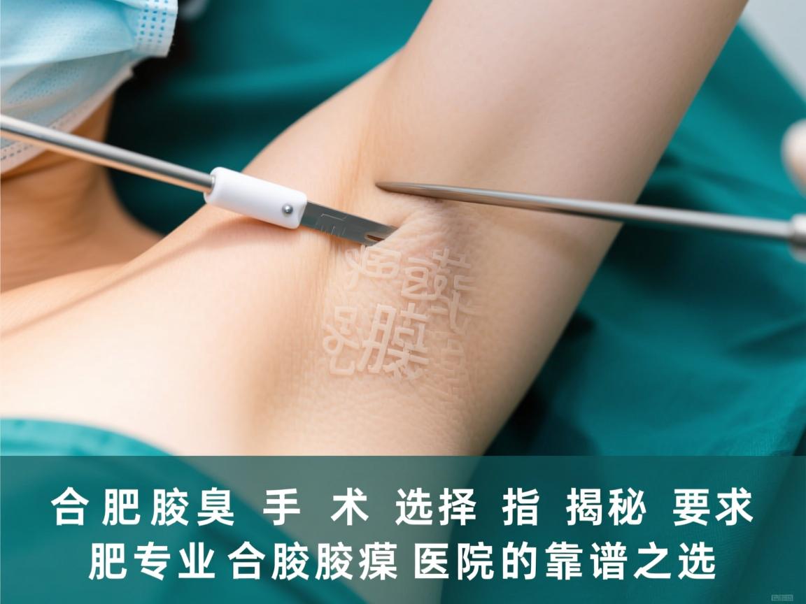 合肥腋臭手术选择指南，揭秘合肥专业腋臭医院的靠谱之选