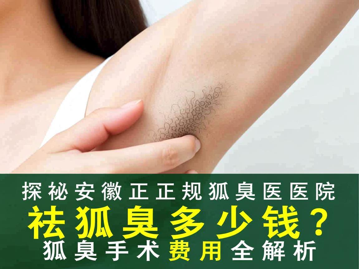 探秘安徽正规狐臭医院,祛狐臭多少钱,狐臭手术费用全解析 探秘安徽正规狐臭医院,祛狐臭多少钱,狐臭手术费用全解析