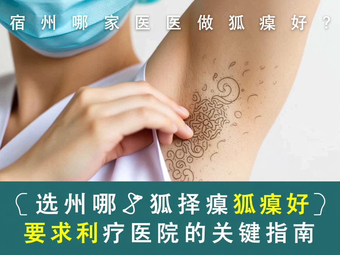 宿州哪家医院做狐臭好?选择狐臭医院的关键指南 宿州哪家医院做狐臭好?选择狐臭医院的关键指南