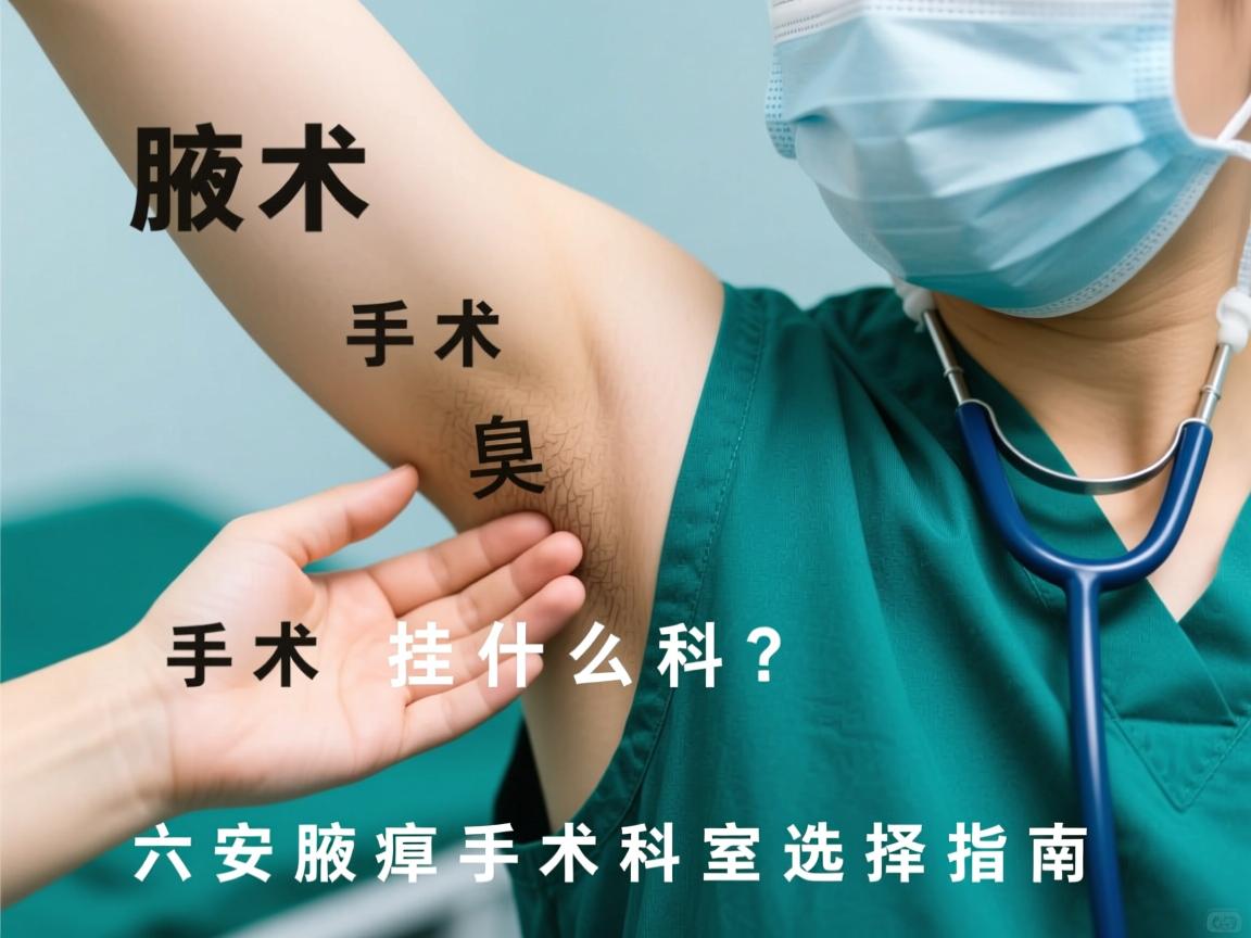 腋臭手术挂什么科?六安腋臭手术科室选择指南 腋臭手术挂什么科?六安腋臭手术科室选择指南