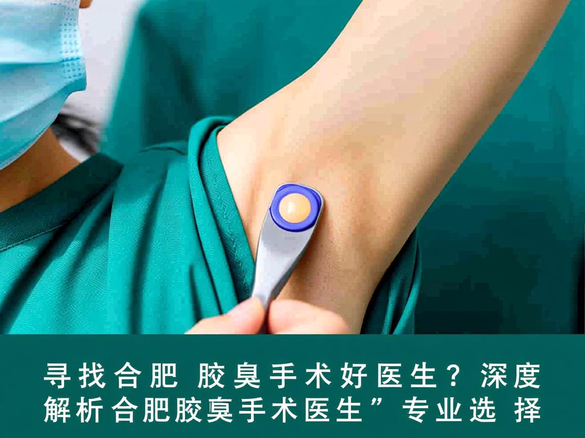 寻找合肥腋臭手术好医生？深度解析合肥腋臭手术医生的专业选择