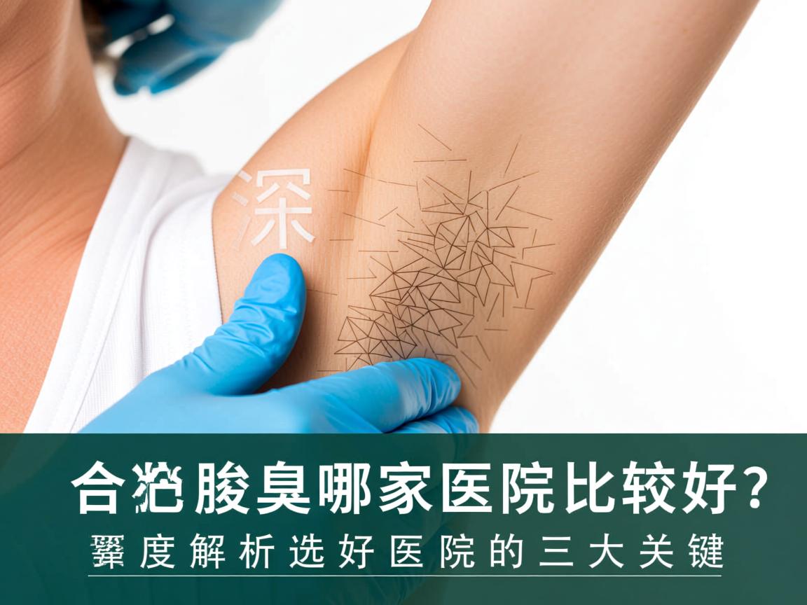 合肥治腋臭哪家医院比较好？深度解析选好医院的三大关键