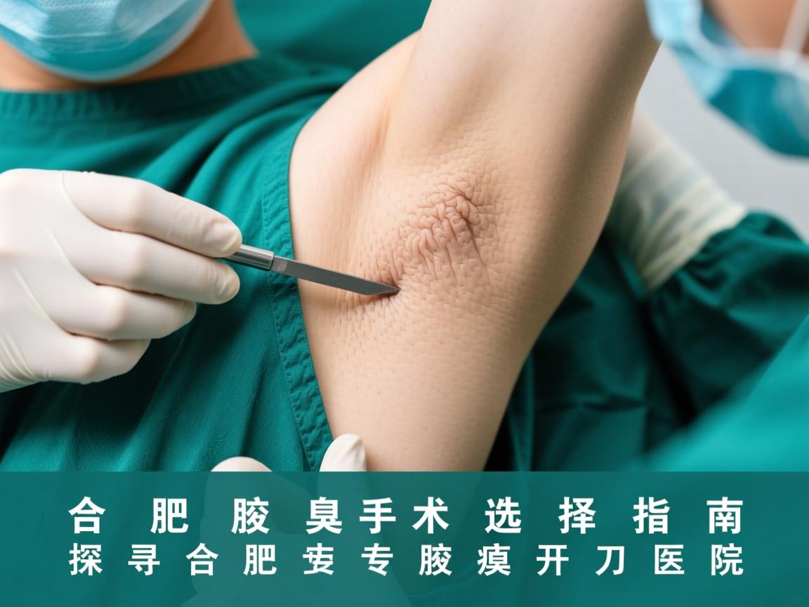 合肥腋臭手术选择指南，探寻合肥专业腋臭开刀医院