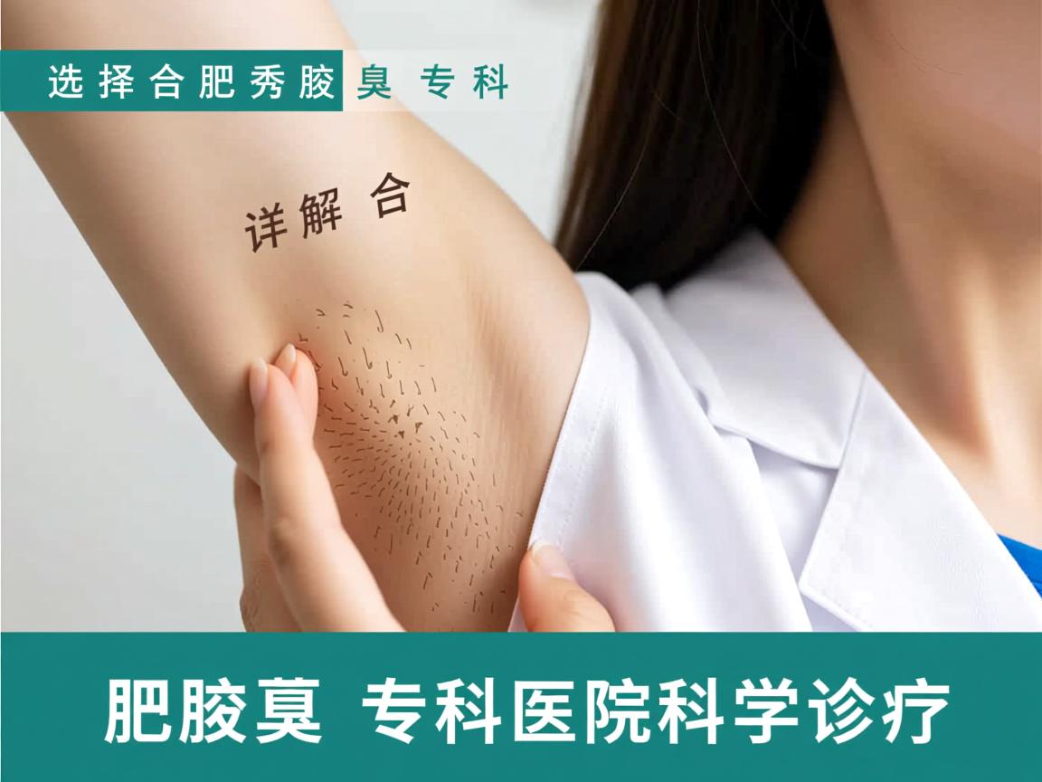 选择合肥腋秀腋臭专科，详解合肥腋臭专科医院的科学诊疗
