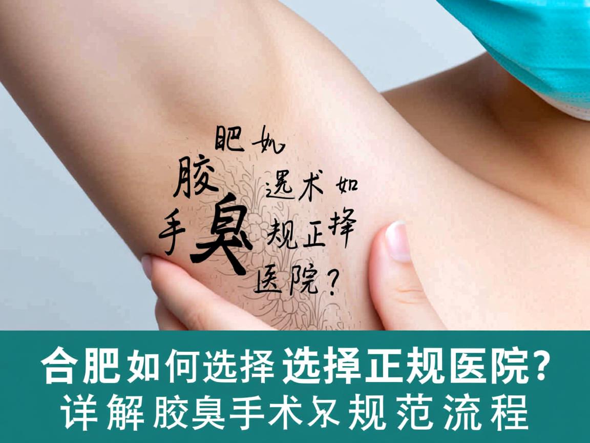 合肥腋臭手术如何选择正规医院?详解腋臭手术的规范流程 合肥腋臭手术如何选择正规医院?详解腋臭手术的规范流程