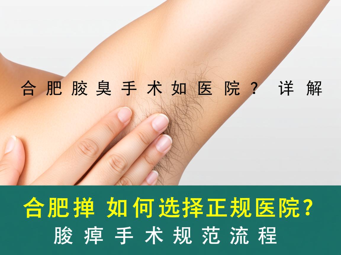 合肥腋臭手术如何选择正规医院?详解腋臭手术的规范流程 合肥腋臭手术如何选择正规医院?详解腋臭手术的规范流程