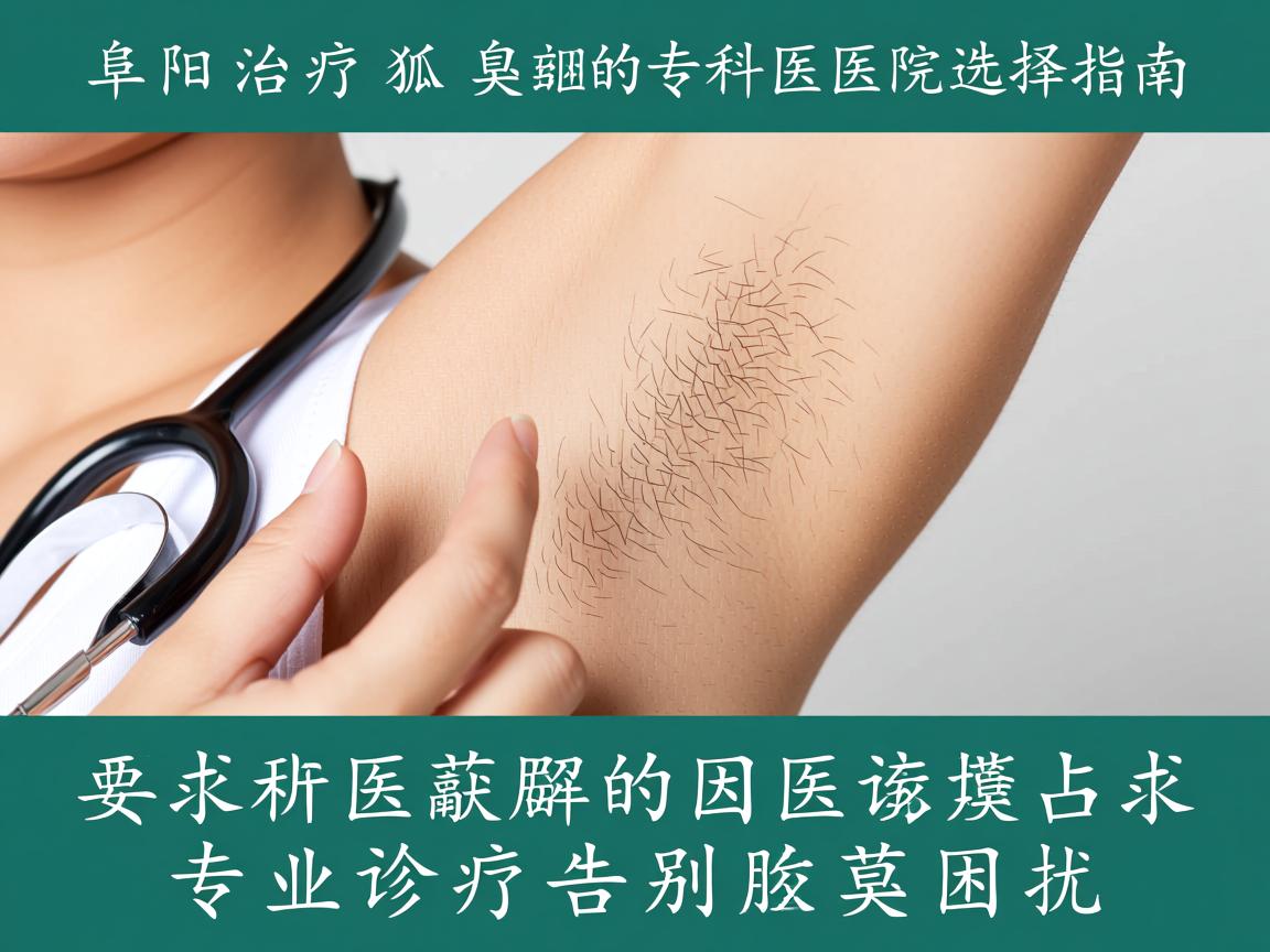 阜阳治疗狐臭的专科医院选择指南，专业诊疗告别腋臭困扰