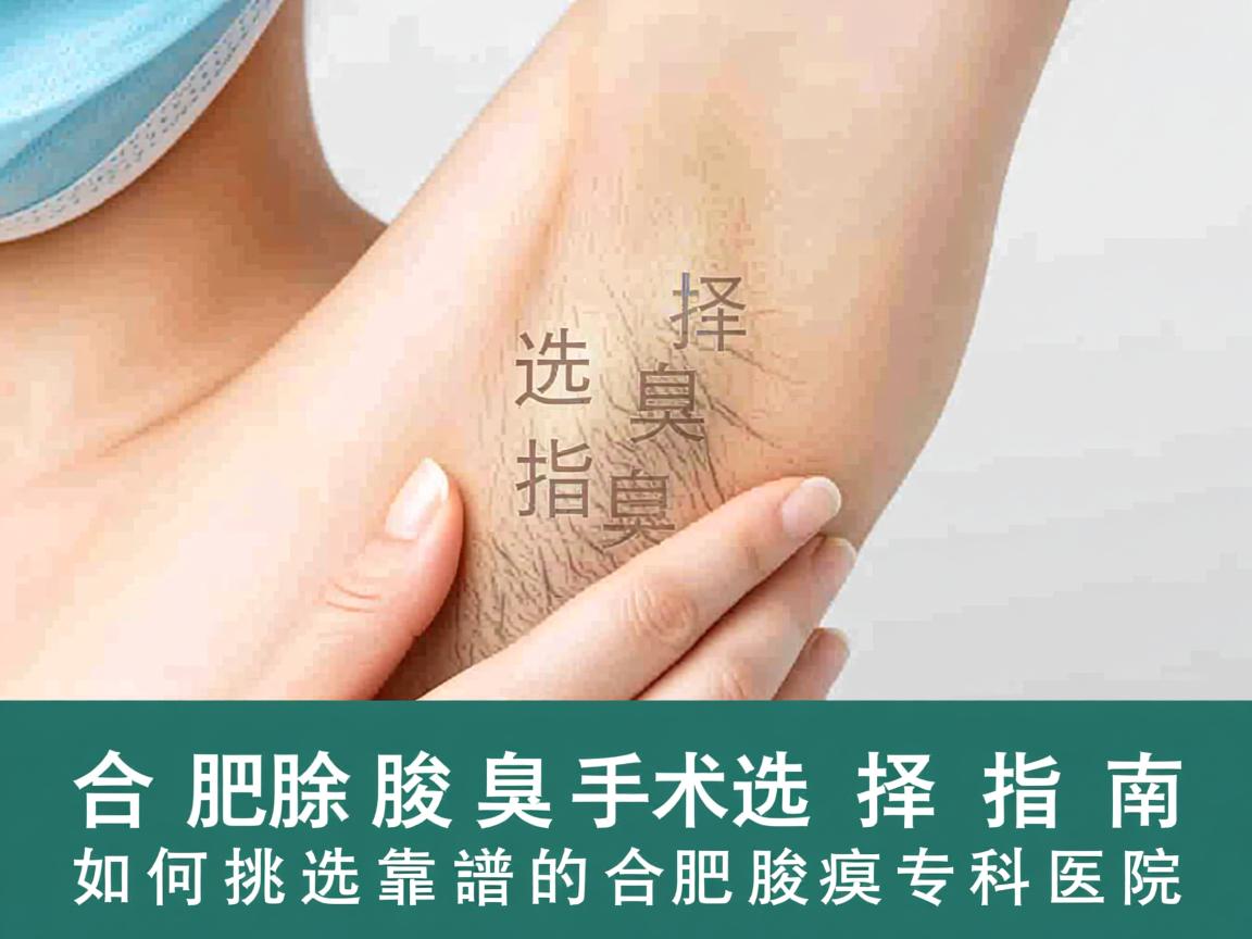 合肥除腋臭手术选择指南,如何挑选靠谱的合肥腋臭专科医院 合肥除腋臭手术选择指南,如何挑选靠谱的合肥腋臭专科医院