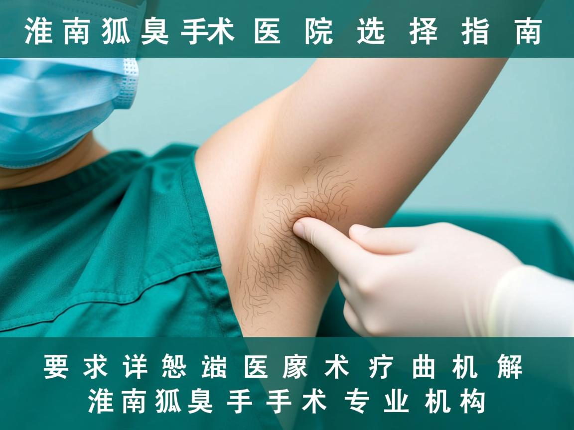 淮南狐臭手术医院选择指南，详解淮南狐臭手术专业机构