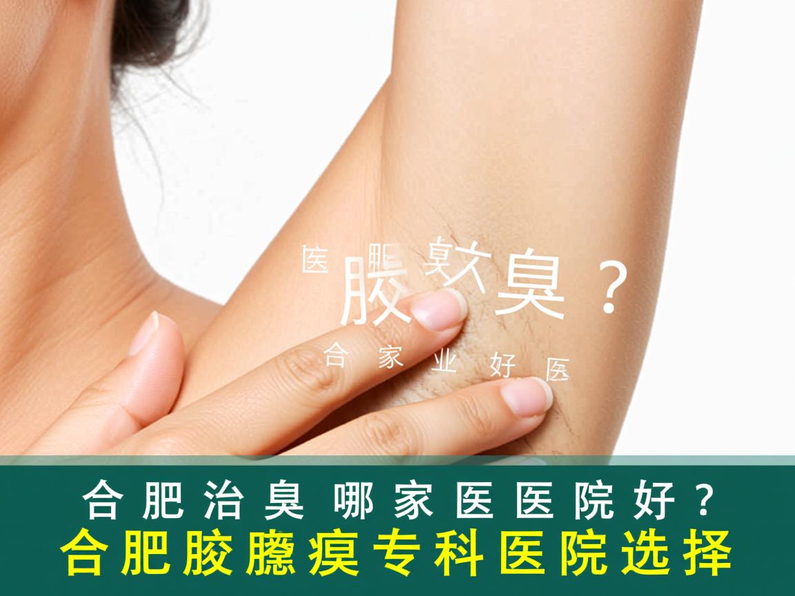 合肥治腋臭哪家医院好？专业解析合肥腋臭专科医院选择