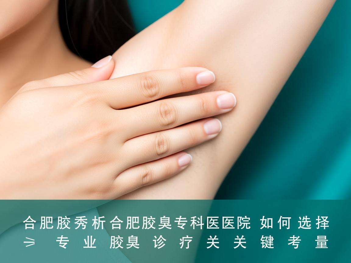 合肥腋秀解析，合肥腋臭专科医院如何选择，专业腋臭诊疗的关键考量