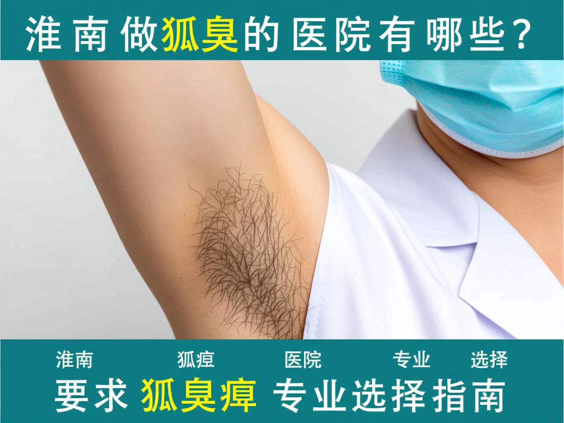 淮南做狐臭的医院有哪些？淮南狐臭医院专业选择指南
