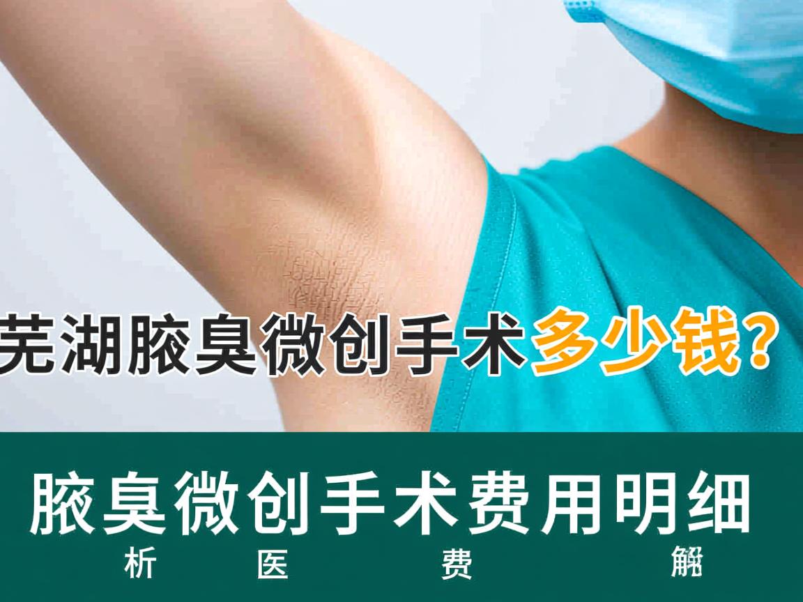 芜湖腋臭微创手术多少钱？解析腋臭微创手术费用明细