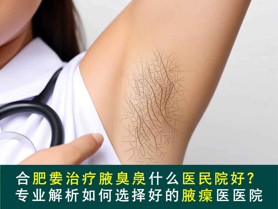 合肥治疗腋臭什么医院好？专业解析如何选择好的腋臭医院