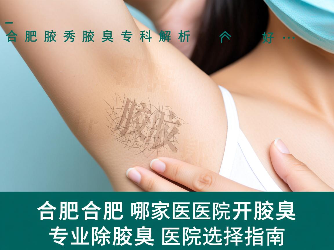 合肥腋秀腋臭专科解析，合肥哪家医院开腋臭好，专业除腋臭医院选择指南