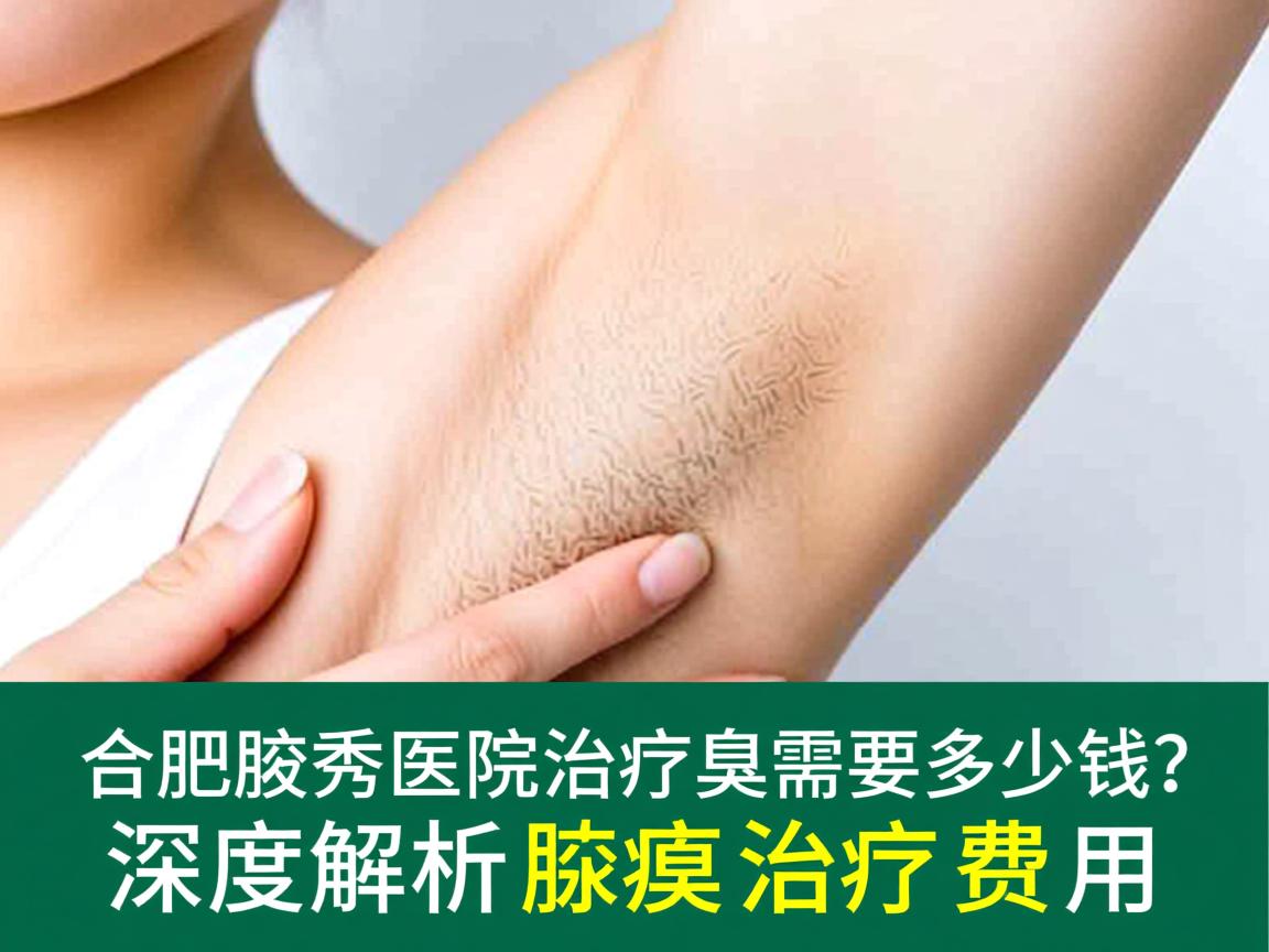 合肥腋秀医院治疗腋臭需要多少钱？深度解析腋臭治疗费用