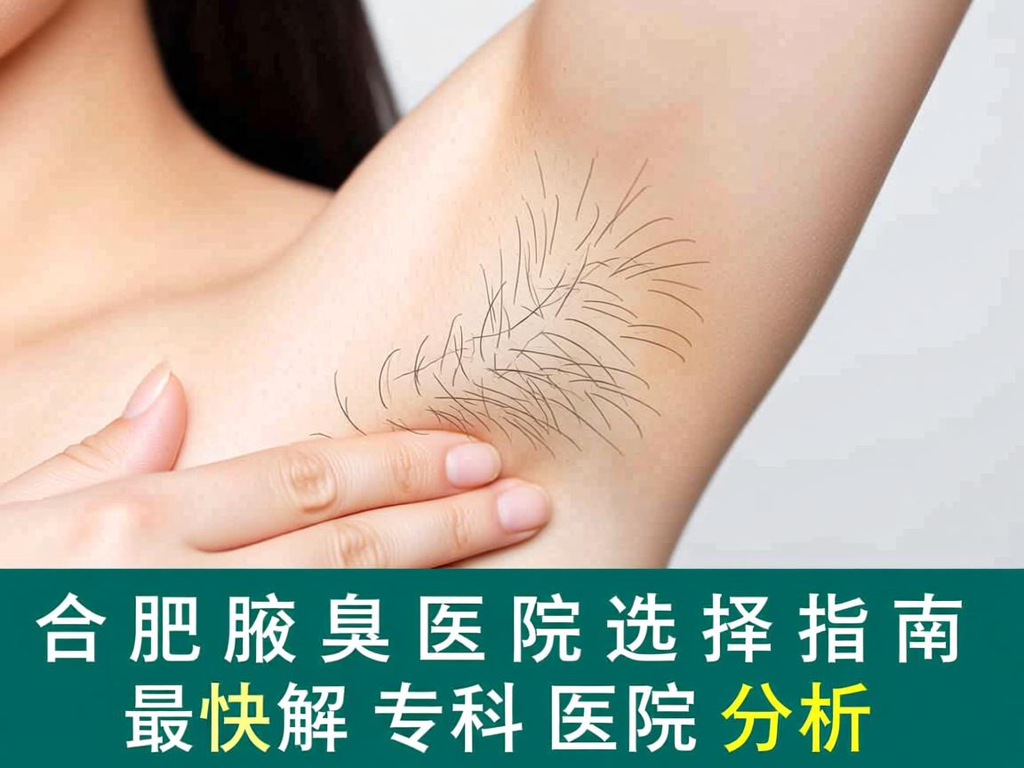 合肥腋臭解决医院选择指南，最快解决狐臭的专科医院分析