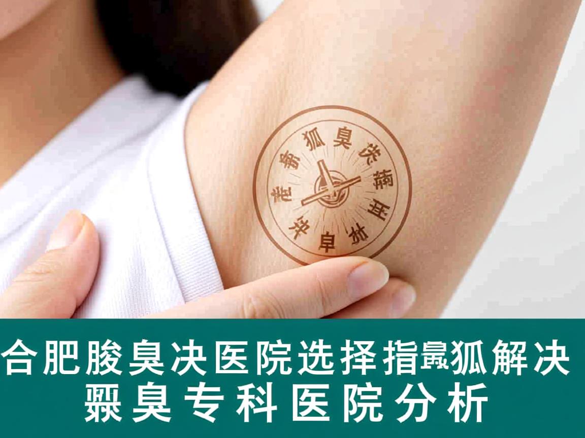 合肥腋臭解决医院选择指南，最快解决狐臭的专科医院分析