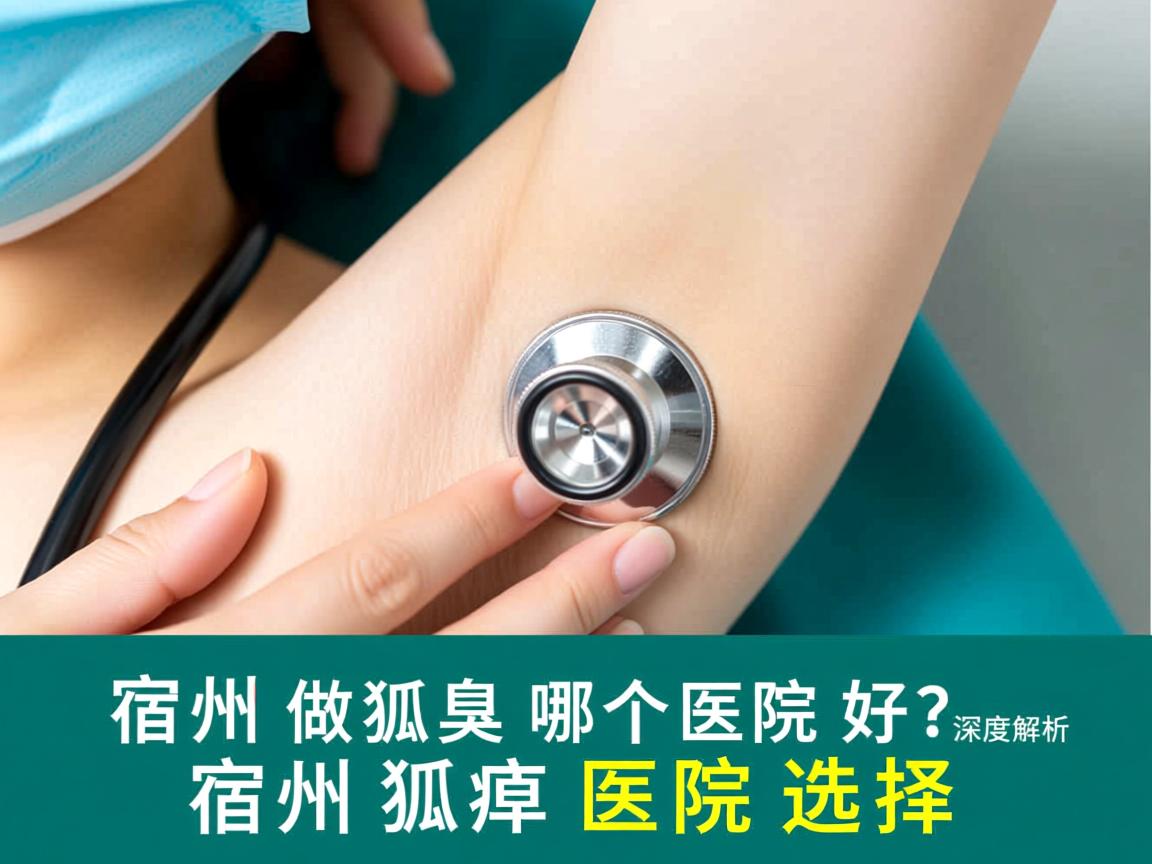 宿州做狐臭哪个医院好？深度解析宿州狐臭医院选择
