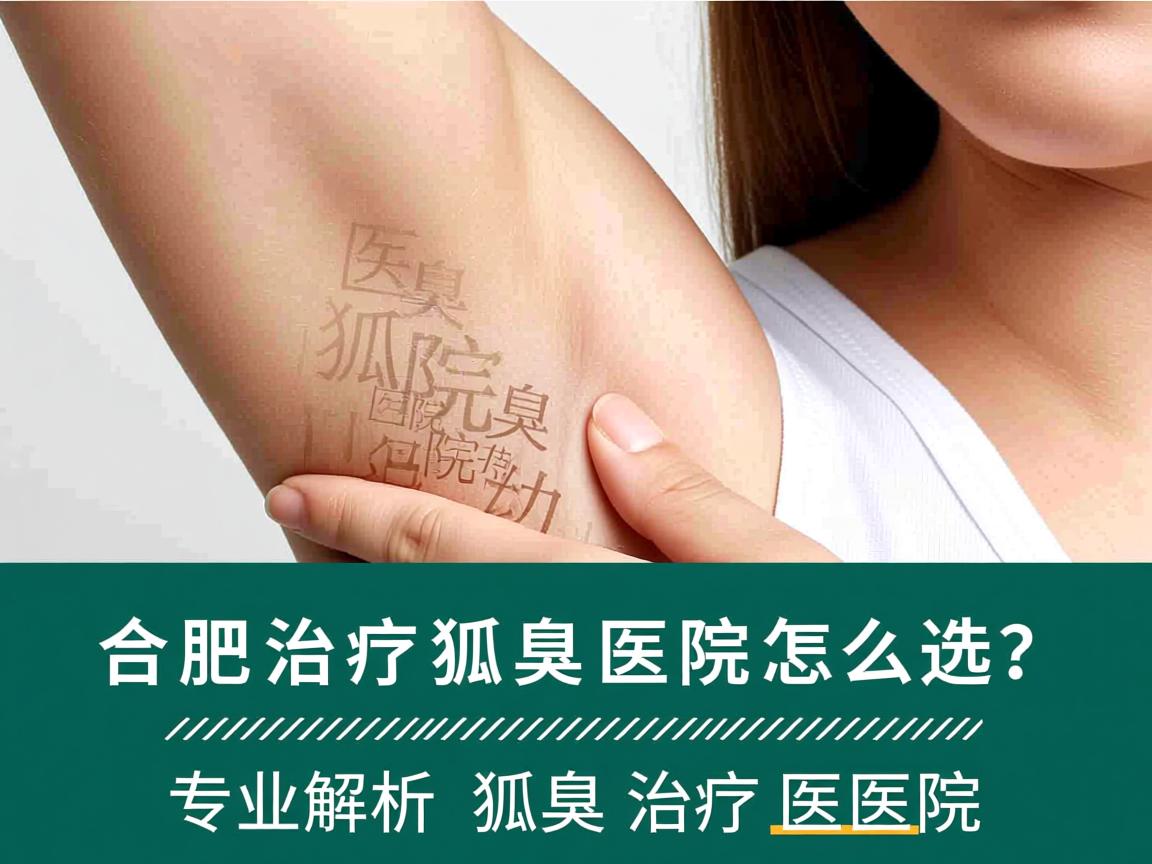 合肥治疗狐臭医院怎么选？专业解析狐臭治疗医院