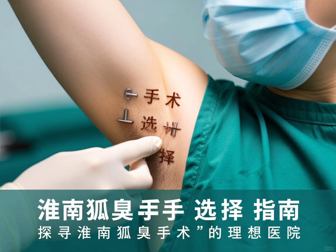 淮南狐臭手术选择指南，探寻淮南狐臭手术的理想医院