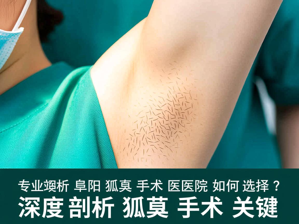 专业解析，阜阳狐臭手术医院如何选择？深度剖析狐臭手术关键