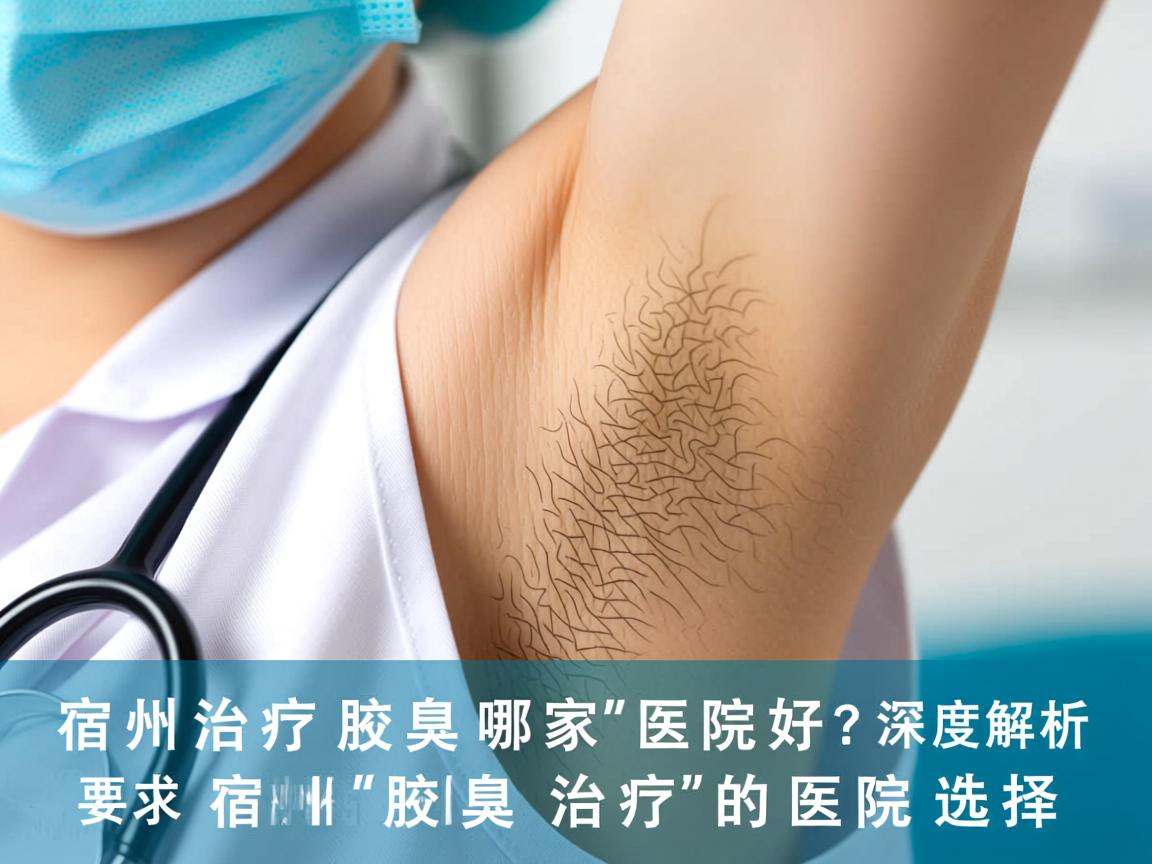 宿州治疗腋臭哪家医院好？深度解析宿州腋臭治疗的医院选择