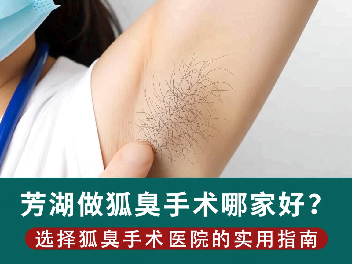 芜湖做狐臭手术哪家好？选择狐臭手术医院的实用指南